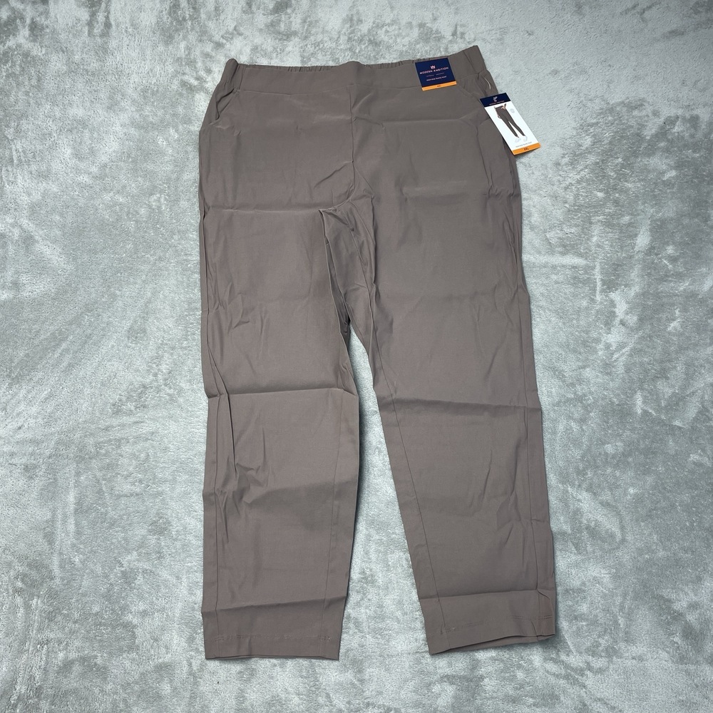 Modern Ambition Women's XXL High-Rise Travel Pant Brown H0789 - Picture 2 of 9